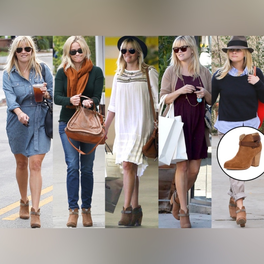 Rag & Bone ~Women's Harrow Camel Block Heel Suede… - image 4